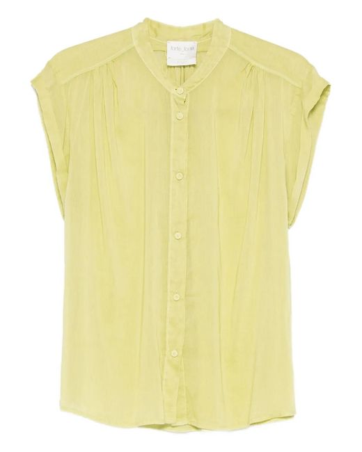 Forte_forte Yellow Buttoned Short-Sleeve Shirt