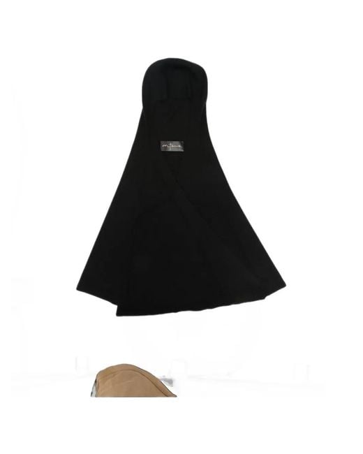 Cortana Black Knitted Crossover Hood