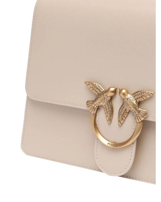 Pinko Natural Medium Love One Handbag