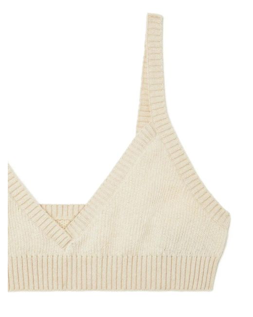 Alanui Natural Ribbed Finest Bra