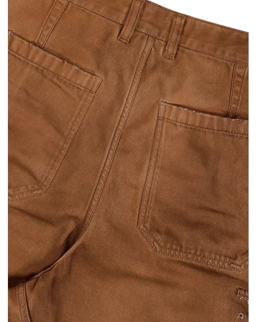 PROTOTYPES Brown Patch-Pockets Shorts for men