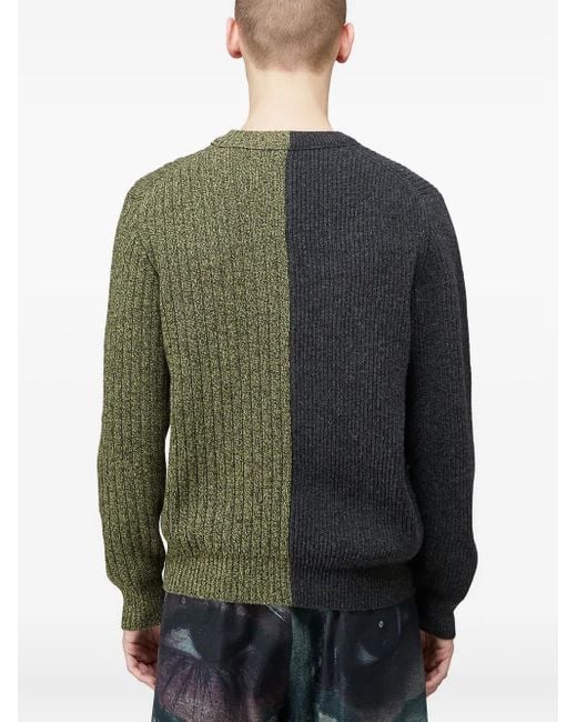 Pringle of Scotland Green Rib-knit Sweater for men