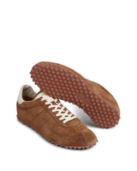 Officine Creative Brown Repertoire 001 Suede Sneakers for men