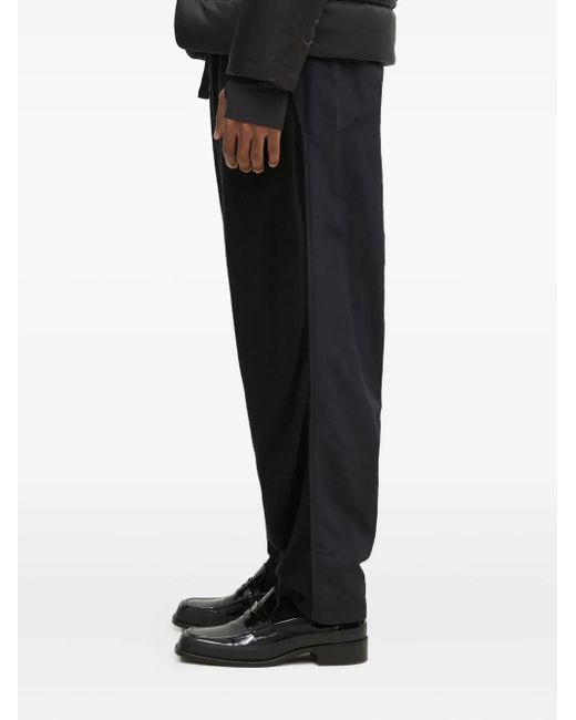 Undercover Black Panelled Drawstring Trousers for men