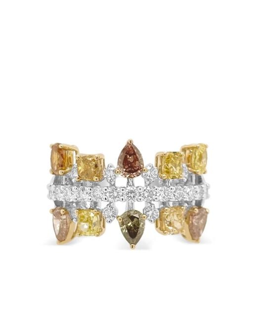 HYT Jewelry Metallic 18K And Diamond Ring