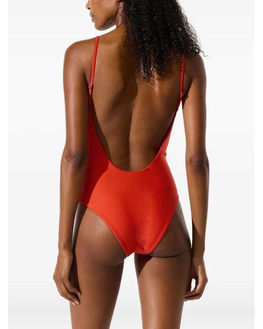 Karl Lagerfeld Red Cheeky Swimsuit