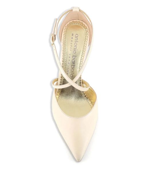 Antonio Barbato Maestri Veneziani White 80Mm Cross-Strap Pumps
