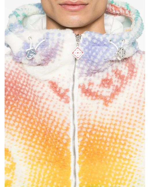 Casablanca White Monogram Hooded Jacket for men