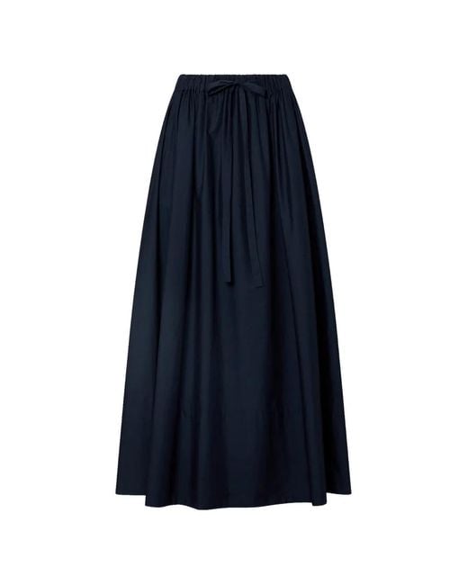 Peuterey Blue Tie-Detail Skirt