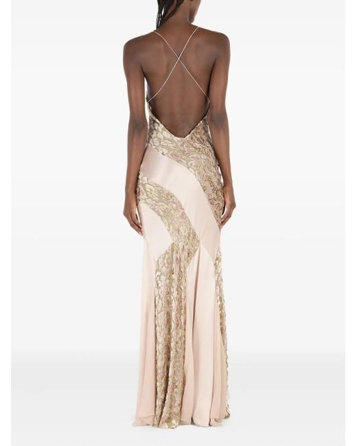 Roberto Cavalli カウルネック ドレス Natural