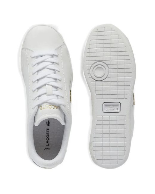 Lacoste White Logo Leather Sneakers