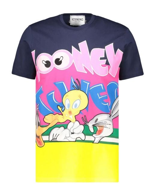 T-Shirt À Patch Logo Iceberg pour homme en coloris Blue