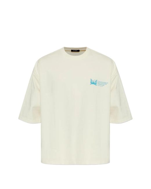 Willy Chavarria White Print T-Shirt for men