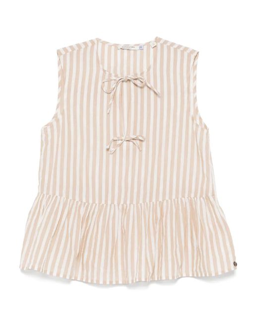 Scotch & Soda Natural Gestreifte Bluse