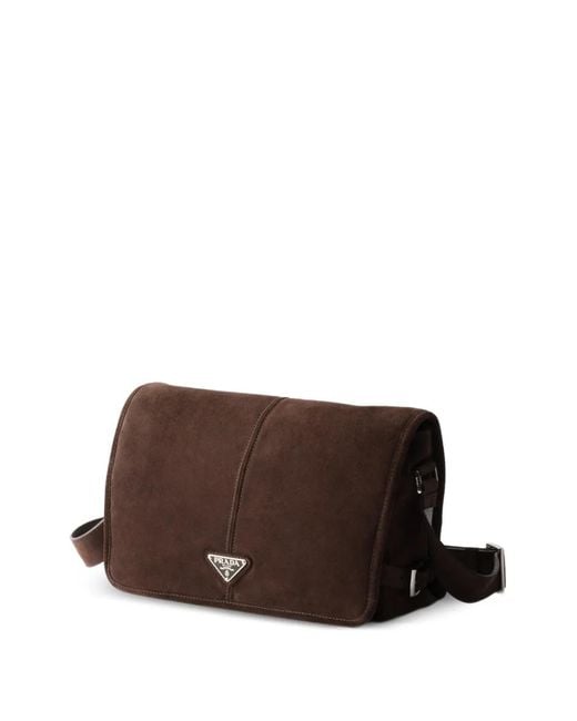 Borsa A Spalla di Prada in Brown da Uomo