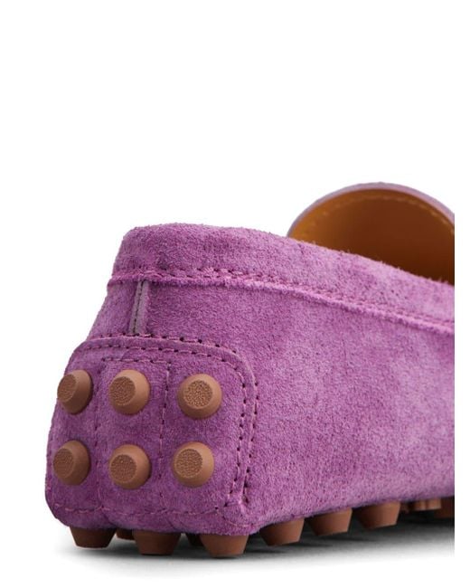 Tod's Purple Macro Gommino Loafer