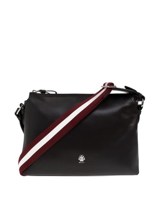 Borsa Messenger Con Logo di Bally in Black da Uomo