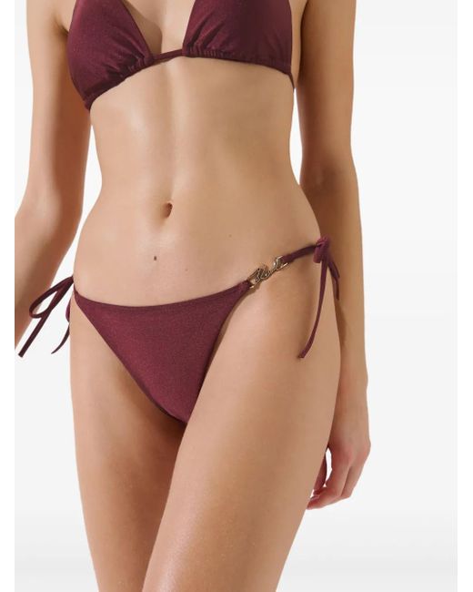 Karl Lagerfeld Purple K/Essential Bikini Bottoms