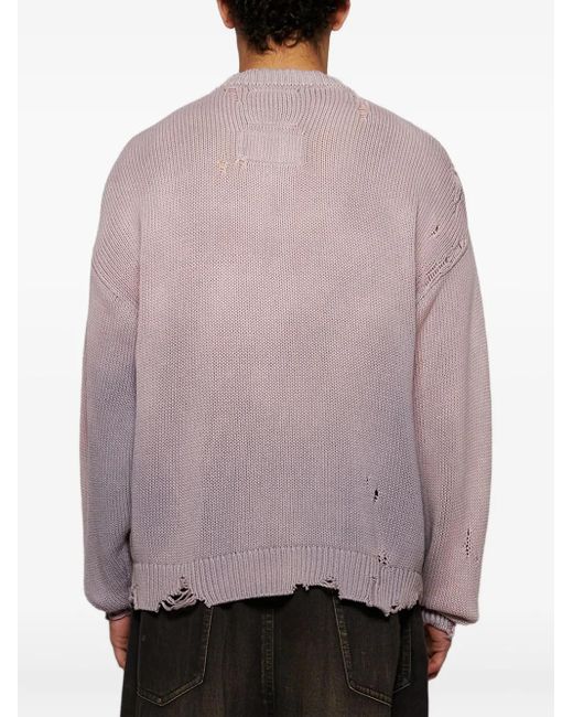Cardigan Car À Effet Usé Maison Mihara Yasuhiro pour homme en coloris Gray