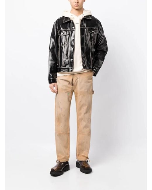 Rhude Natural Chevron Painter Pants for men