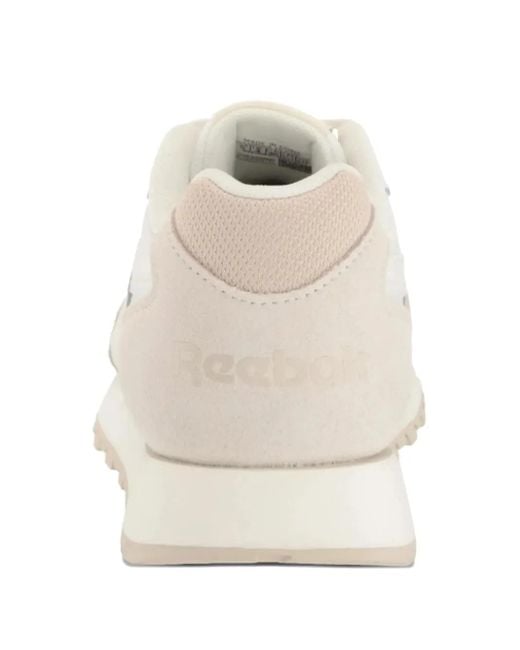 Reebok White Glide Leather Sneakers for men