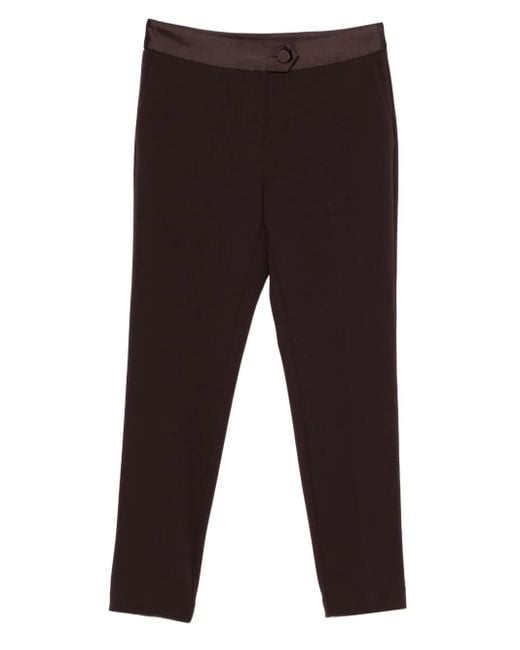 Pantalon En Coton À Boutonnière Imperial en coloris Brown
