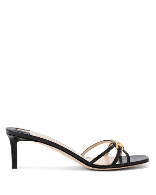 Tom Ford Metallic Whitney 55 Leather Mules