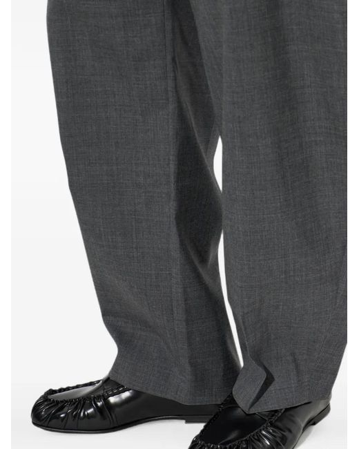 Alohas Black Aven Ruched Leather Loafers for men