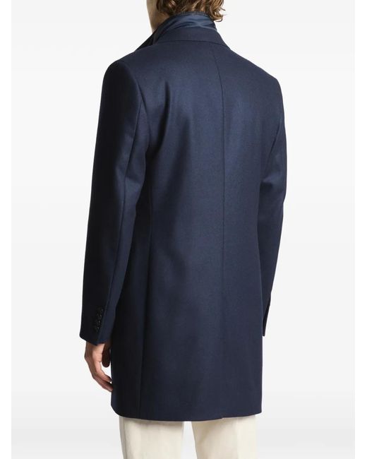 Fay Blue Double Coat Internal-Gilet Coat for men