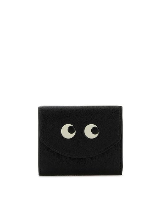Anya Hindmarch Black Mini Eyes Wallet