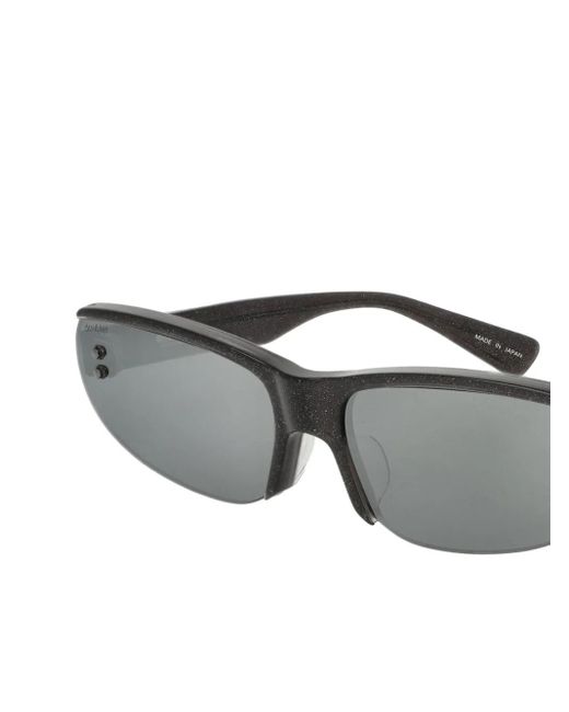 Doublet Gray Flameless Rectangle-Frame Sunglasses for men
