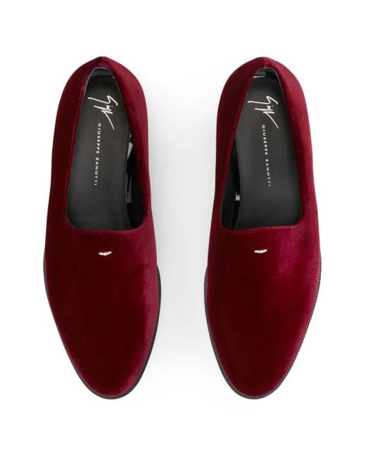 Giuseppe Zanotti Red Irmha Loafers for men