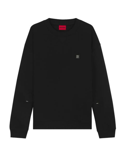 HUGO Pullover Mit Logo-Patch in Black für Herren