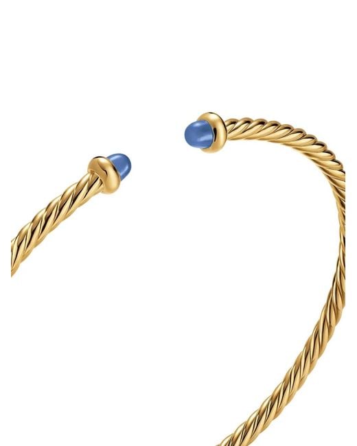 David Yurman White Micro Cablespira Flex Bracelet
