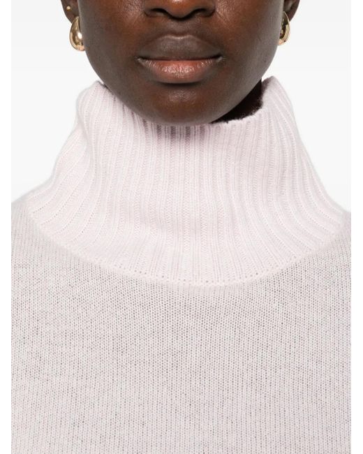 Allude タートルネック カシミアセーター Pink