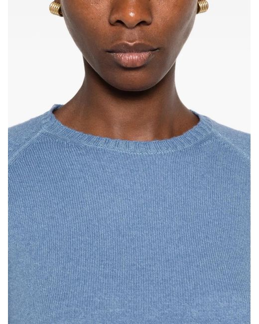 Base London Blue Round-Neck Sweater