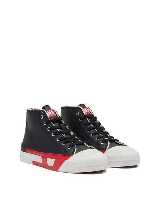 DIESEL Black S-D-Verse Mid Ii Sneakers for men