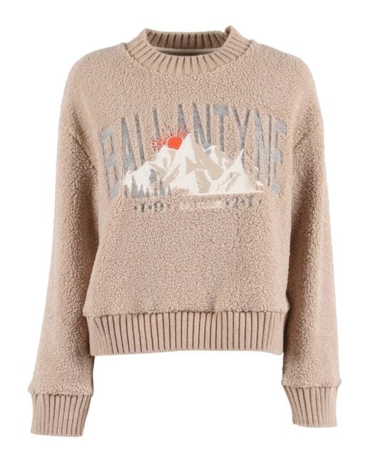 Ballantyne グラフィック プルオーバー Natural