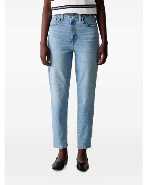 Levi's Blue High-Waisted Tapered Jeans