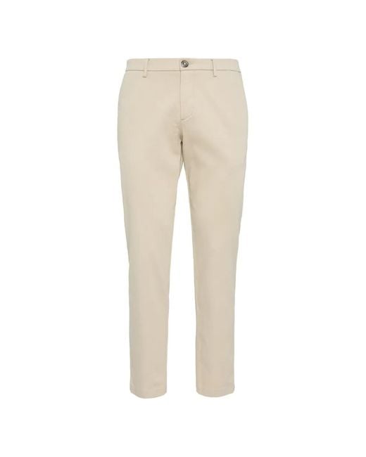 Boggi Natural Garment-Dyed Trousers for men