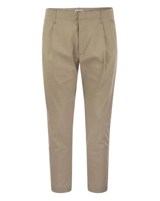 Dondup Natural Pleated-Pocket Trousers for men