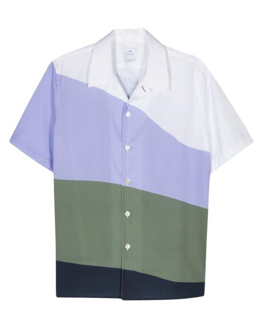 Camicia con design color-block di PS by Paul Smith in Blue da Uomo