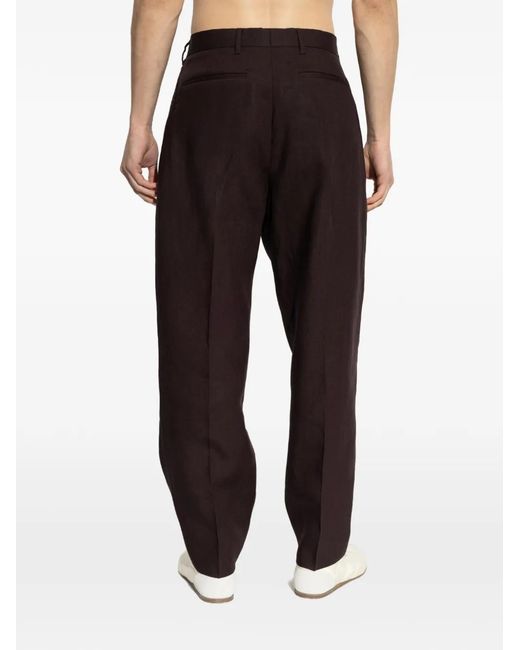 Paul Smith Black Front Slit Trousers for men