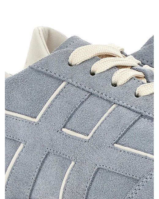 Hogan Gray H693 Suede Sneakers