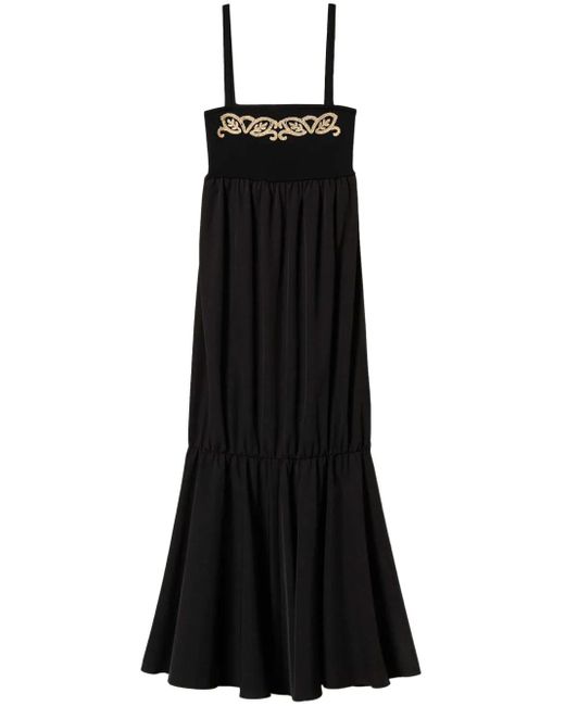 Twinset Black Knitted Midi Dress