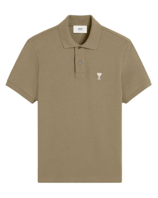 AMI Natural 'Ami De Coeur' Polo Shirt for men