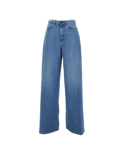 3x1 Blue Wide-Leg Jeans