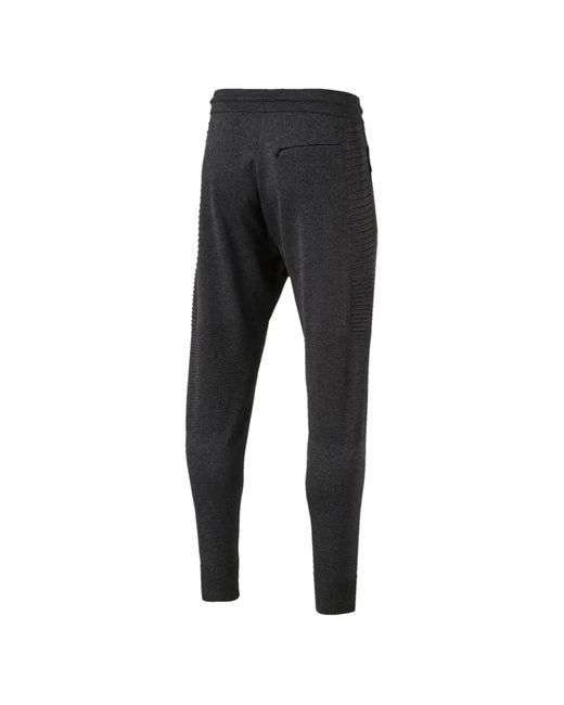 PUMA Black Logo Track Pants for men