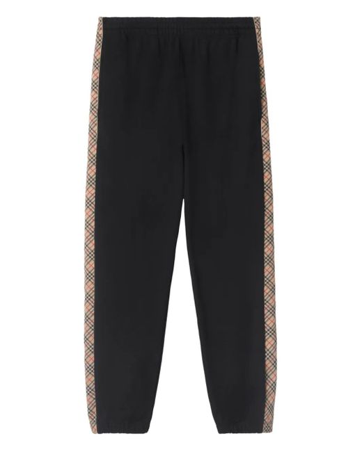 Burberry Black Cotton Jogger Pants for men