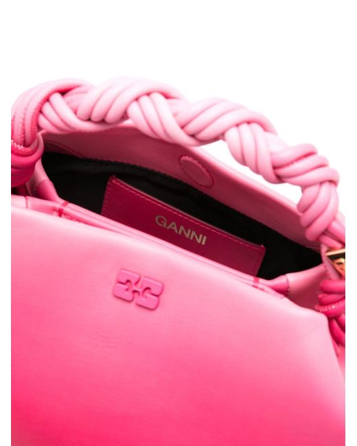 Ganni Pink Small Bou Tote Bag